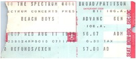 Beach Boys Ticket Stub August 11 1976 Philadelphia Pennsylvania - £38.22 GBP