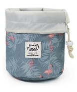 Travel Makeup Bag Organizer w/ Drawstrings Toiletries Bag Blue &amp; Pink Fl... - €8,67 EUR