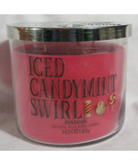Kirkland&#39;s 14.5oz Large Jar 3-Wick Candle Natural Wax Blend ICED CANDYMI... - $33.99