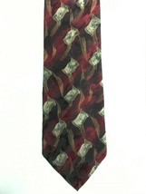 NEW Nubio Black Red Geometric Italian Silk Tie - Never Worn - £5.31 GBP
