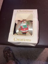 Vintage Christmas Creations Ornament Satin Tis The Season To Be Jolly In Box - £7.42 GBP