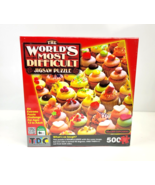 World&#39;s Most Difficult Jigsaw Puzzle Killer Cupcakes Double Sided 500 pi... - £22.33 GBP