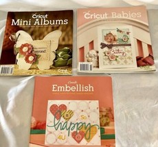 Cricut Crafting Books 2013 Bundle Including Mini Albums, Embellishments ... - $14.40