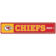 Kansas City Chiefs 3.75&quot; by 19&quot;  Plastic Street Sign - NFL - $14.54