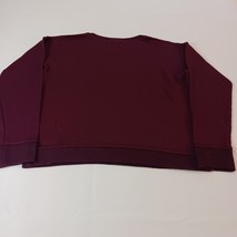 Lauren Conrad Intimates Women's Burgundy Pullover Sweatshirt Long Sleeve Size S image 2
