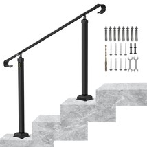 VEVOR Handrails for Outdoor Steps, Fit 1-3 Steps Outdoor Stair Railing, ... - £75.08 GBP