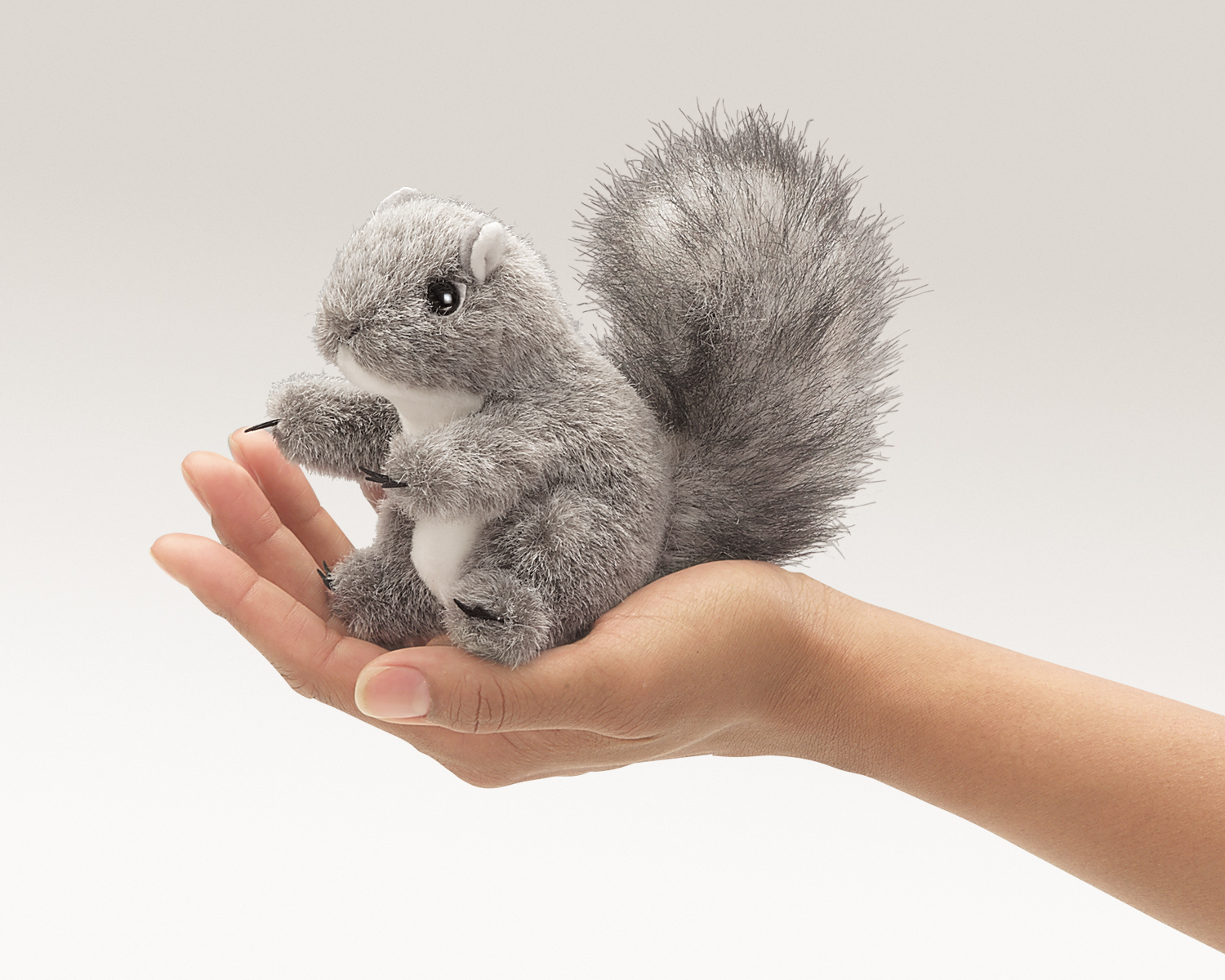 Mini Gray Squirrel Finger Puppet - Folkmanis (2648) - $10.34
