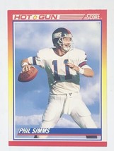 Phil Simms 1990 Score #314 New York Giants NFL Football Card - £0.77 GBP