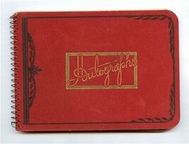 Teenage Girls Autograph Book 1942 Messages &amp; Signatures Charles Carroll ... - $17.82