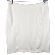 J McLaughlin Leslie Pencil Skirt 8 Off White Stretch New - £39.23 GBP