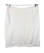 J McLaughlin Leslie Pencil Skirt 8 Off White Stretch New - £39.38 GBP