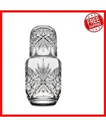 Luxury Clear Crystal Pitcher &amp; Glass Tumbler Set for Bedroom Elegance - $56.46 CAD