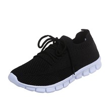 Breathable Air Mesh Casual Shoes for Women Autumn Elastic Knitted Women&#39;s Sneake - £28.40 GBP