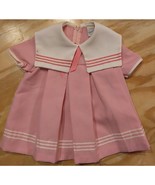 Vintage You Are In Wonderland Girl&#39;s 3T Pink Pleated Sailor Dress - $21.66 CAD