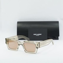SAINT LAURENT SL572 006 Transparent Yellow/Brown With Flash Electric 50-22-14... - £251.45 GBP