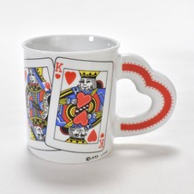 Pair of Vintage Westwood King &amp; Queen of Hearts Mugs L. Croft 1993 Coffe... - £23.73 GBP