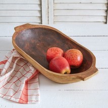 Oval Trencher bowl with Distressed finish - £39.81 GBP