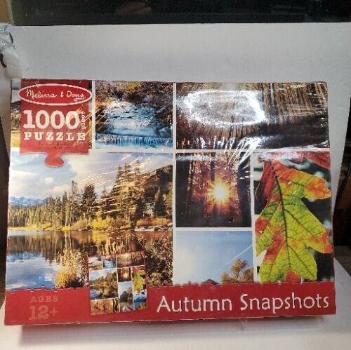 Melissa & Doug Autumn Snapshots 1000 Pc 12+ Fall Nature Tree Jigsaw Puzzle *New - $9.87