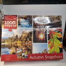 Melissa &amp; Doug Autumn Snapshots 1000 Pc 12+ Fall Nature Tree Jigsaw Puzz... - $9.87