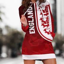 England Football Team 2023 FIFA Women&#39;s World Cup Soccer Hoodie Dress   - £39.27 GBP+