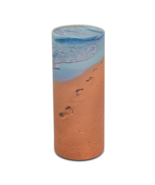 Biodegradable Footprints in the Sand Cylinder Scattering Tube Cremation Urn - $1,873.91 MXN
