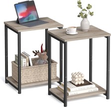 Vasagle Side Tables Set Of 2, Small End Table, Nightstand For Living Room, - $64.94