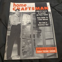 Vintage Home Craftsman Magazine: How-To Tv Turntable &amp; Phono Cabinet Feb 1959 - £6.52 GBP