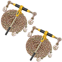 VEVOR Ratchet Chain Binder, 5/16&quot; x 10 ft G80 Chains, 8000 lbs Load Capa... - $106.50 CAD