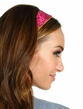 Juicy Couture Headband Reptile Printed Leather Studded Gray or Purple New $45 - £23.89 GBP