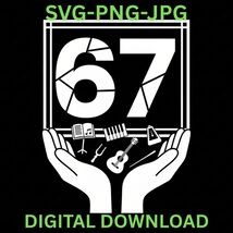 Six Seven 67 Meme Gen Alpha Slang 6-7 Hand gift for the music department... - $32.10 MXN