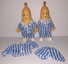 Bananas Pajamas B1 &amp; B2 Vinyl Figures Posable 5.25&quot; Tomy Vintage 1996 - $39.19