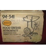 Sunbeam Mixmaster Mixer 94-341 Food Grinder Attachment in BOX 1980s Vtg - $12.36