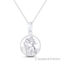 St. Christopher, Patron Saint of Travelers Medal Pendant in .925 Sterlin... - $25.53+