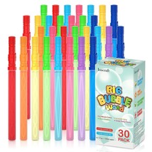 30 Pack 14 Big Bubble Wands, 8 Colors Bulk For Summer Toy, Outdoor / Ind... - £35.97 GBP