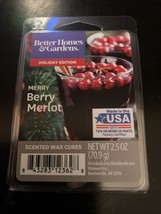 Lot of 2 Better Homes &amp; Gardens Scented Wax Cubes Melts Merry Berry Merlot - $13.00