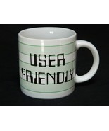 Vintage User Friendly Coffee Mug Cup Computer Wet Ware Gamer 1984 - £23.42 GBP
