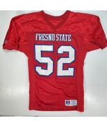 Fresno State Bulldogs Football Jersey Vintage 80s 90s Russell Red #52 XL - $36.24