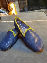 Aerosoles Blue Quilted Contrast Trim Slip On Loafer Sz 8M - £19.46 GBP