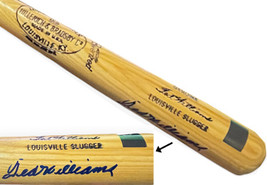 Ted Williams signed Louisville Slugger/H&amp;B Game Model 125 Baseball Bat 35  PSA F - £926.97 GBP
