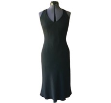 Jones New York Sleeveless Cocktail Dress Low-Cut V-Neck Black Sz. 6 - $461.34 MXN