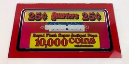 Rare Vintage 1982 C ASIN O Slot Machine Payout Glass Panel Speak Easy $$ Fstshp - £25.57 GBP