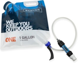 A Sawyer Products Gravity Water Filter System With A Capacity Of One Gal... - $59.99