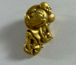 Vintage DISNEY stamped Gold Tone MINNIE MOUSE Tac Pin - £13.42 GBP