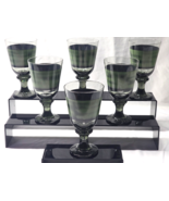 LIBBEY GLASS 7&quot; Iced Tea Water Beverage Goblets SANGO NOVA GREEN - EUC S... - $32.98
