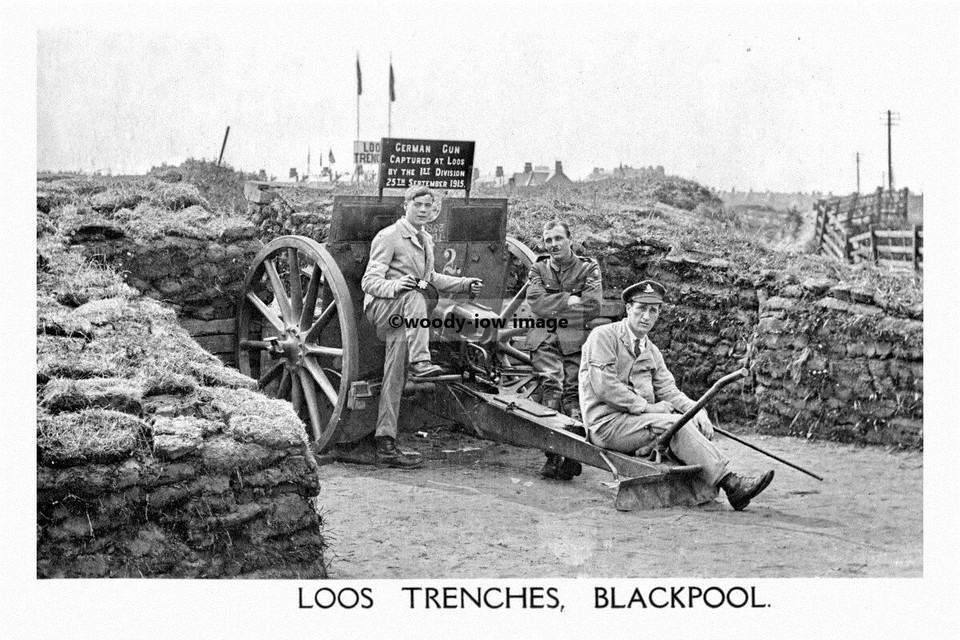 pt4457 - Blackpool , Captured German Gun Loos Trenches , Lancs - print 6x4 - $2.95