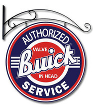 Authorized Buick Service 24&quot; Double Sided Metal Sign with Hanger - £140.74 GBP