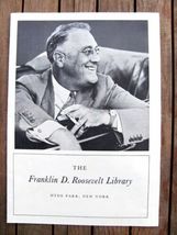 1962 National Archives FDR Book Franklin D Roosevelt Library Hyde Park New York - £7.06 GBP
