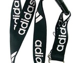 Universal Adidas Lanyard Keychain ID Badge Holder quick release Black Wh... - £6.24 GBP