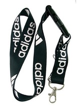 Universal Adidas Lanyard Keychain ID Badge Holder quick release Black Wh... - £6.31 GBP