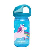 Nalgene Kids 12oz Lock-Top Water Bottle Blue UNICORN BPA/BPS Free Leakproof - $16.45